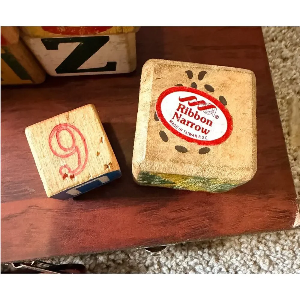 Assorted Lot of Vintage Blocks